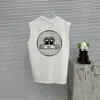 Paris Designer Mens T-shirts Europe Vest Letter Printing Men Sleeveless T-shirt Women Top Clothes Casual Cotton Waistcoat 2B Tank