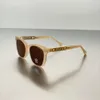 Óculos de sol de luxo Designer Cha Top para Mulher e Man Glasses Suns 0774 Óculos de sol Placa de moda feminina Placa de moda Pó de proteção UV Carta oca com caixa original
