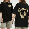 T-shirts masculins 2024 T-shirt d'été T-shirt T-shirt imprimé double face Anime Strtwear Cool Tshirt Hip Hop Top Black Oversize T Shrit T240506