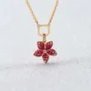 Swarovskis Colar Designer Mulheres Pingente de Luxo de Moda de Luxo original Tropical Floresta tropical Colar rosa Colar de colar de cristal feminino nunca desaparecerá