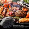 Schürzen Holzkohlekorbhalter Grillen Holzkohlekörbe für Brikette Holzchips Charcoal Box Container Tably für Grill BBQ Accessoires