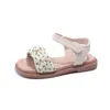 Sandalen meisjes nieuwe sandalen mode kinderen prinses schoen zachte zool open teen strand schoenen dot ontwerp frisse kleur schoen