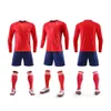 Koszulki piłkarskie Tracki dla mężczyzn 7205 Klub Long Sleeve Football Jersey Zestaw zawodów dla dorosłych i odzieży dla dzieci Rozmiar 16-3xl