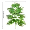 Декоративные цветы 60-80 см 18 тропические искусственные растения крупные фальшивые вентиляторы-листья подсолнечные дерево Пластиковое растение листья джунгли