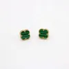 Cheap price and high quality earrings jewelry popular lucky four leaf clover earrings vanly fadeless versatile highend with common cleefly