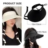 Berets Unisex Sports Sun Visor Roll-Up Caps Sunshade With Straps For Travel Hiking Beach Hats