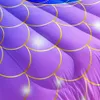 Capa de edredão 3pcs Modern Fashion Conjunto (1*Consolador + 2*fronha, sem núcleo), colorido Rainbow Mermaid Scale Seahorse Print Bedding, macio confortável e adequado para a pele