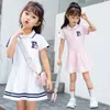 Zomer 2023 Girls Jurken Kinderen Kinderen Korte Mouw Sportjurk Kinderen Kleding Vestido Baby Girl Teenis 2 6 8 10 11 Jaar 240428