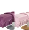 4pcs High Quality Beauty Salon Bedding Sets Massage Spa Thick Bed Linens Sheets Bedspread Massage Spa Pillowcase Duvet Cover Set C9346228