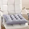 Coussins carrés de chaise solide massive tampons de siège avec cordon pour patio canapé de voiture à domicile tatami décor couleur emmorouillée douce