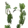 Dekorativa blommor Artifical Decoration Vine Delicate Artificial Ivy Leaf Garland Växt Fake LOCKAGE Party Wedding