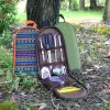 Kookgerei draagbare reisgerei ingesteld 7 % roestvrij staal camping keuken kookgerei set keukengerei voor backpacken bbq camping picknick