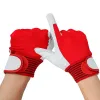 Gants Qiangleaf 3pcs Fashion Red Produits mécaniciens en cuir en cuir Gants de sécurité Industriel fonctionnement du travail de protection Glove 5163