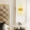 Wall Lamp Post Modern Crystal Luxury El Club Bedroom Bedside Atmosphere Living Room TV Corridor