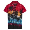 Men's Plus Tees Polos 2023 Chemise masculine Hawaii 3D Plage Impression décontractée Chemise pour hommes à manches courtes pour hommes Shirts décontractés