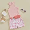 Kleidungssets 1-6 Jahre Kinder Mädchen Sommeroutfit