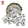 Blokkeert bobo.box 12 mm 100 stks siliconen letters voedselkwaliteit siliconen kauwen Engelse alfabe kralen diy baby kinderziektes speelgoed fopspeenhanger