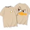 T-shirts voor heren schattig eenden heren t-shirt 100% katoenen korte slve t-shirt mode oversized dames t-shirts casual strt kleding fr verzending t240505