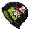 Beralar Moda Kış Sıcak Erkekler Kadın Örme Şapkalar Yetişkin Unisex Komik Mafalda Anime Kafataları Beanies Caps Cartoon Kawaii Bonnet