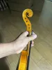 4/4 Violino artesanal Boa madeira de bordo de abeto de chama com estojo oblongo de qualidade