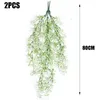 Flores decorativas Planta artificial Almirantazgo Willow Vine Wall Hanging Fake Christmas Home Garden Decoración al aire libre