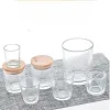 Uchwyty Przezroczysty słoik świeca kubek DIY Zapach świeca Glass Candle Holder Pojemnik Halowy Szklany Jar 200 ml 300 ml 500 ml