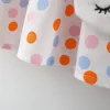 Jurken 2 stks/set zomer kleren Babykleding polka dot mouwloze jurk voor meisjes schattige kinderen kostuum mode peuter kinderen dragen 0 tot 3 jaar