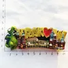 Babelemi Creative 3D Krakow Polen Altstadt berühmte Architekturkante Magnet Tourismus Souvenir Kältemittel Magnetic Aufkleber 240429