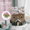 Fleurs décoratives Dollhouse Mini Plant Potted Miniature Flower Potting Ornement Ornement Model Decoration