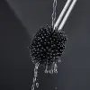 Borstar ny stil smart rostfritt stål svart toalettborste hållare stående långt handtag toalett rengöring borst mjuk tpr silikon huvud