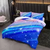 Copertura del piumone blu Rainbow Gradient Star Comporter Twin Size, set di biancheria da letto colorate per ragazzi adolescenti, con 1 piumino e 2 federe