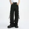 Men's Pants LUZHEN Mid-rise Cargo Long 2024 Summer Multi-pocket Design Fashion Loose Casual Male Overalls High Street 9C5680