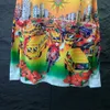 Koszula designerska męska koszula na guziki nadrukowana koszulka do kręgli hawajska kwiat swobodna jedwabna koszula męska sukienka z krótkim rękawem hawajska koszulka a9