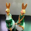 Objets décoratifs Figurines Pâques Ornements de lapin de bureau Décoration de salon de bureau