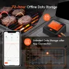 Grills thermomètre à viande BBQ BBD BBQ avec 4 sondes de viande étape sans déclin d'écran LCD de la température de contrôle d'application gratuite