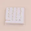 Body Arts 20 PCS rechte pin neusbuien met 1,5 mm 2 mm 3 mm 4 mm CZ Crystal Nose Rings Piercing Body Sieraden Neus Botbal Pin D240503