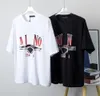 T 셔츠 여름 상어 남성 여성 디자이너 Tshirts Tees Fashion Brands Tops Man의 캐주얼 셔츠 고급 의류 길거리 옷 Tees XS-L