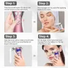 4D EMS Massager Roller Microcorrente Vibração Facial V Divisagem de massagem Lifting Ferramenta de cuidados com a pele do pescoço 240506