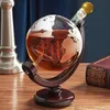 Ensemble de décanteur créatif globe avec carafe à carafe en plomb exquis et 2 verres de whisky whisky grade cadeau 240429
