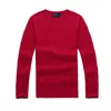 small horse embroidery men's twisted needle sweater knitted cotton round neck sweater pullover men's solid color sweater men's