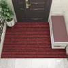 Carpets Modern Minimalist Polyester Entry Door Balcony Kitchen Carpet Solid Color Double Stripe Home Sun Protection Floor Mat Can Be Cut