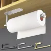Serviettes adhésives de papier toilette porte-greffier rouleau de serviette de serviette de serviette de serviette de serviette absorbant support de tissu en acier inoxydable