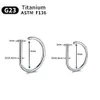 Body Arts G23 Titanium G23 Anello naso Titanio Piercing Piercing a D Tragus Felix a telaio a telaio setto Anello all'ingrosso Bodice all'ingrosso D240503