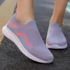 Fitness Shoes 2024 Women Sneakers Summer Vulcanized Slip On Flat Plus Size Loafers Walking Sock #5.27