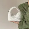 Hobo High-grade Women's Bag Niche Crescent Solid Color Fashion Hand-woven Crossbody Bags Temperament Unique Woven Handbag