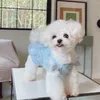 Appareils pour chiens Summer section mince Pet Blue Dream Robe princesse délicate Bichon de dentelle délicate