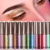 Eyeliner 14 kleuren diamant glitter eyeliner waterdicht glanzend zilver roze goud kleur pigment vloeistof eyeliner make -up schoonheid gereedschap