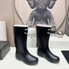 Channeles Boot Boots High Designer Quality Knee Rainboots Fashion Dames Winter sexy warme schoenen FDHVBC