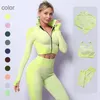 Seamless Women Yoga Sets Female Sport Gym Suits Wear Running Clothes Fitness Suit Long Sleeve Clothing 240425