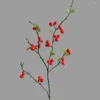 装飾花のような人工人工果物の枝グリーン植物ミニ中国のシミュレーション植物